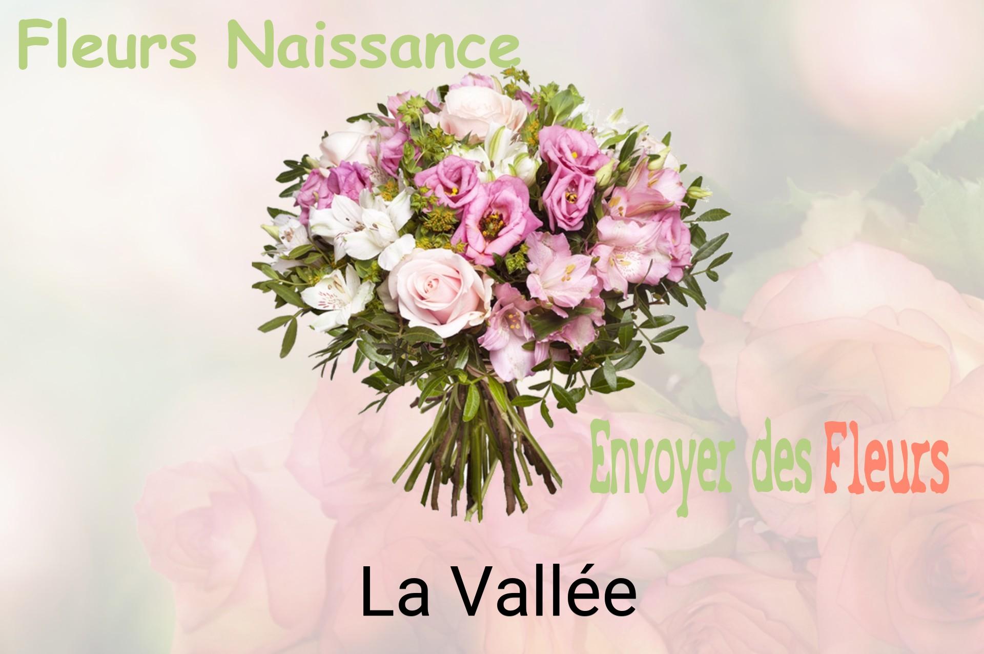 Bouquet de fleurs de naissance livré à La Vallée